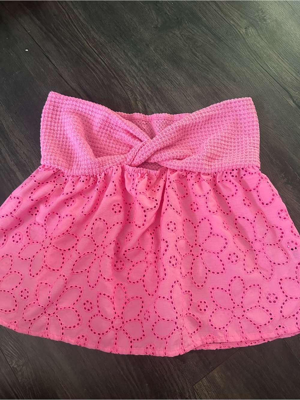 Pink tube top